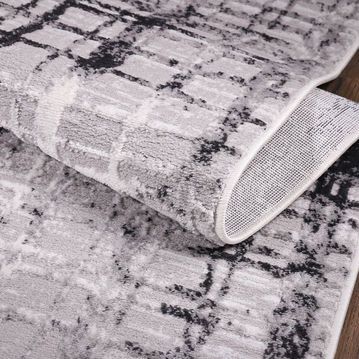 Sanat Teppich Evra hellgrau B/L: ca. 80x300 cm