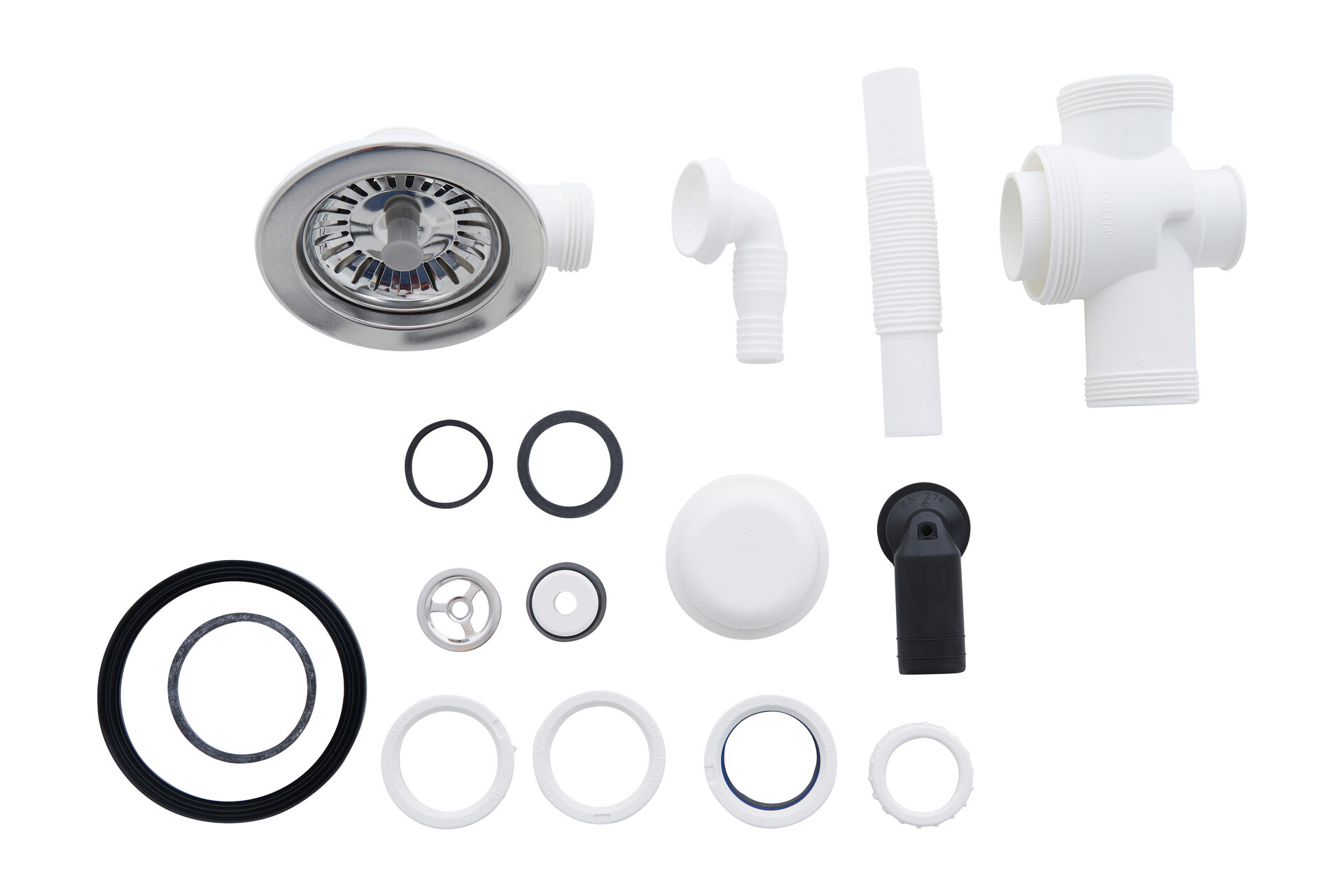 Respekta Einbauspüle Denver 78 x 44 W weiß Mineralite B/H/T: ca. 78x17x43,5 cm