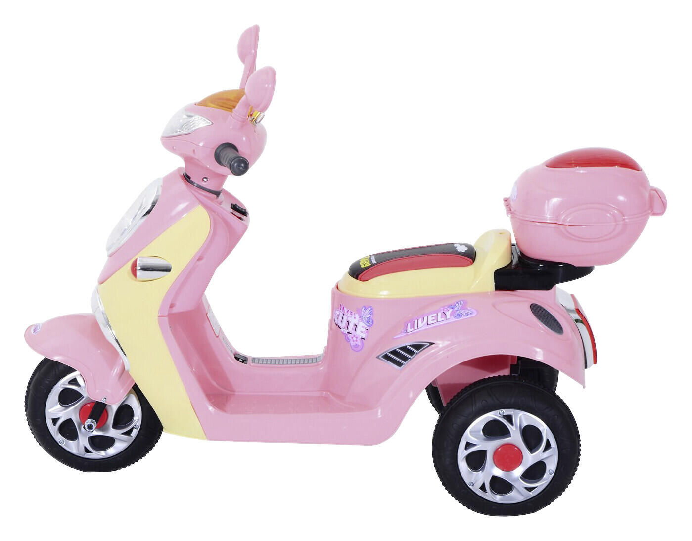 HOMCOM Kinderroller rosa B/H/L: ca. 51x75x108 cm