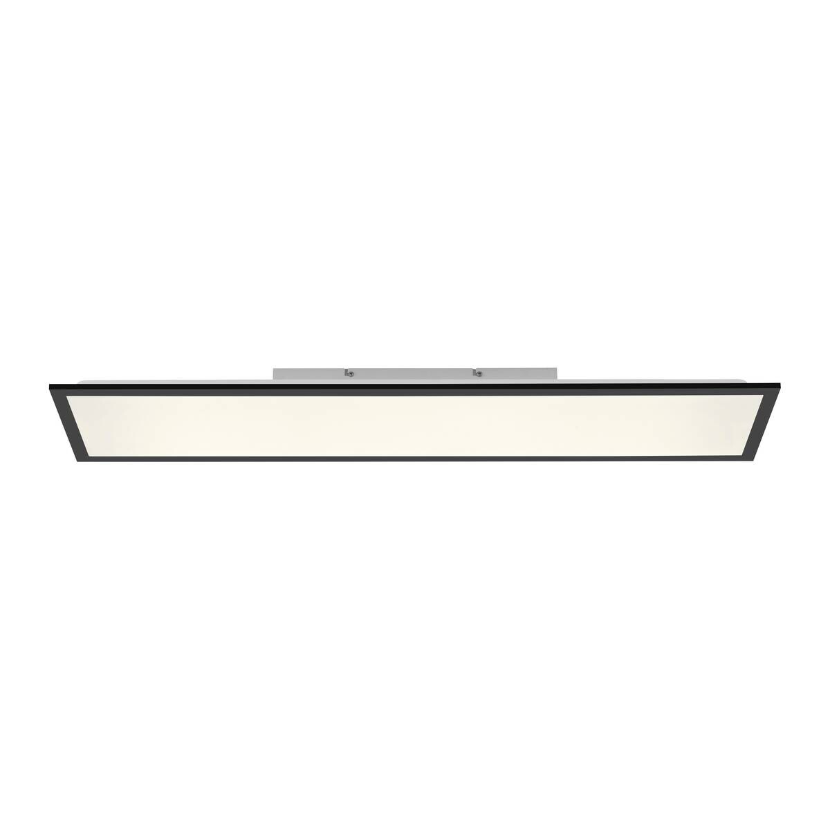 Just Light LED-Deckenleuchte Flat schwarz B/H/L: ca. 25x6,5x100 cm