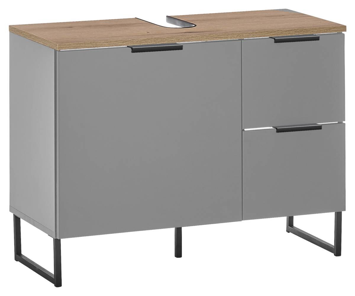 Waschbeckenunterschrank Denver grau matt Eiche Evoke Coast Nachbildung B/H/T: ca. 80x60x35 cm Waschbeckenunterschrank Denver grau matt Eiche Evoke Coast Nachbildung B/H/T: ca. 80x60x35 cm