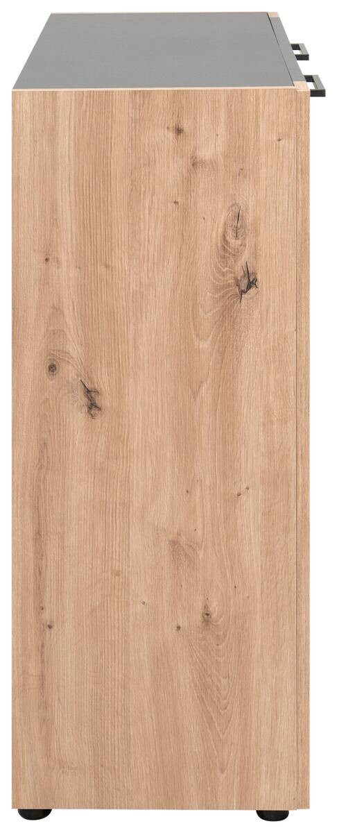 Kommode Cento anthrazit Eiche Artisan Oak Nachbildung B/H/T: ca. 89x83x35 cm