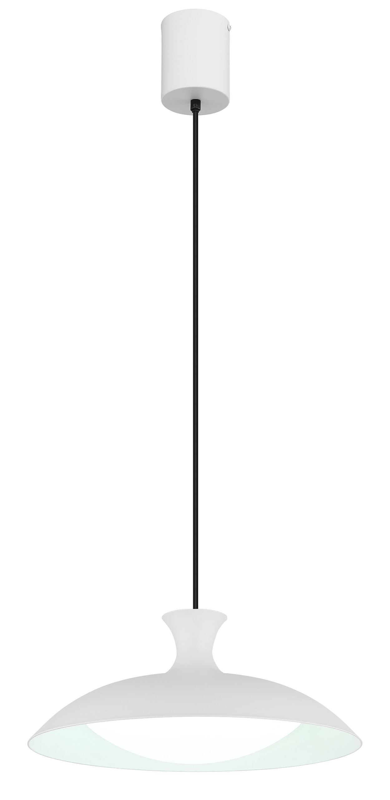 GLOBO Pendelleuchte weiß Metall H/D: ca. 150x40 cm 1.0 Brennstellen