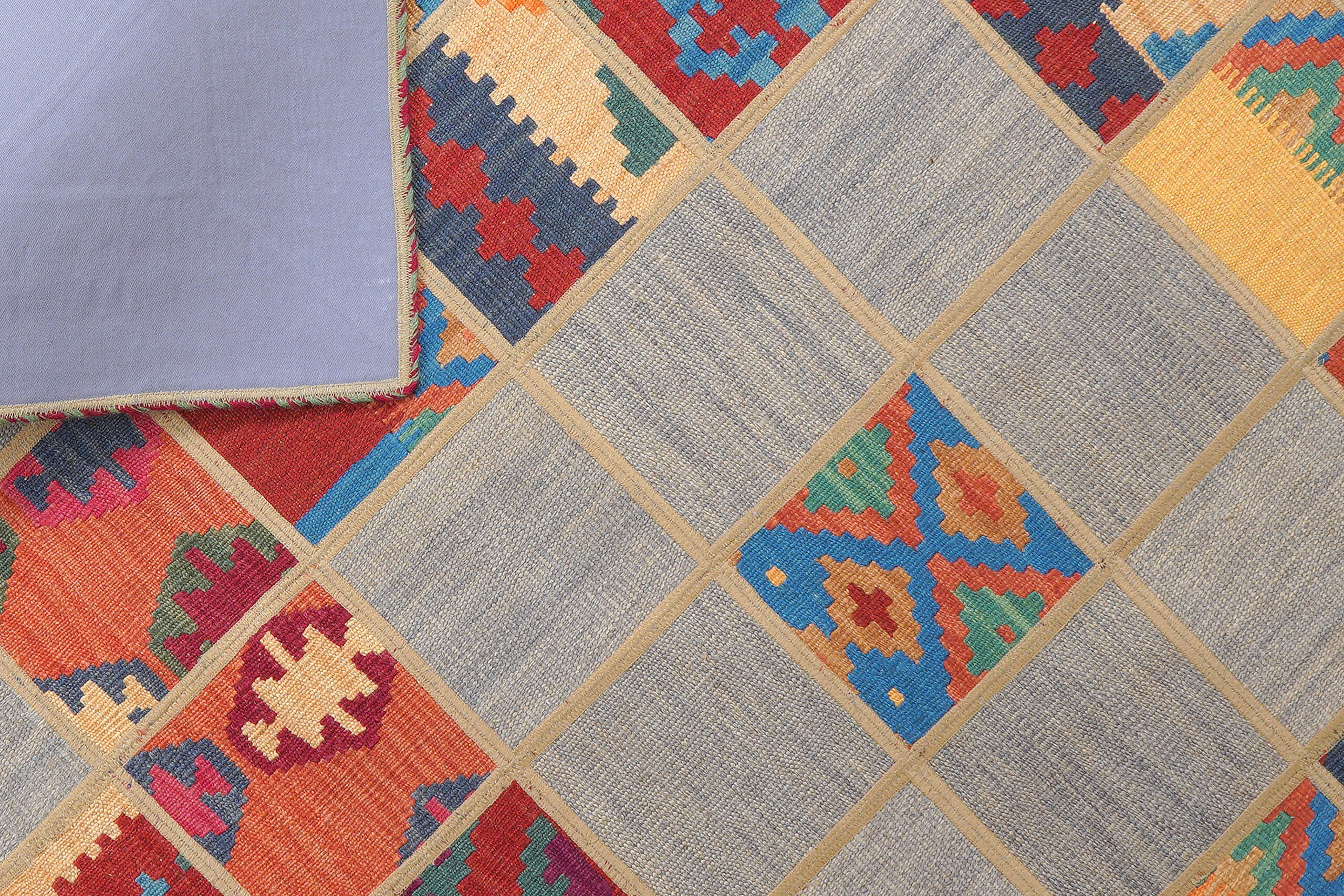 PersaTepp Teppich Kelim Tekkehdouz bunt B/H/L: ca. 150x1x200 cm