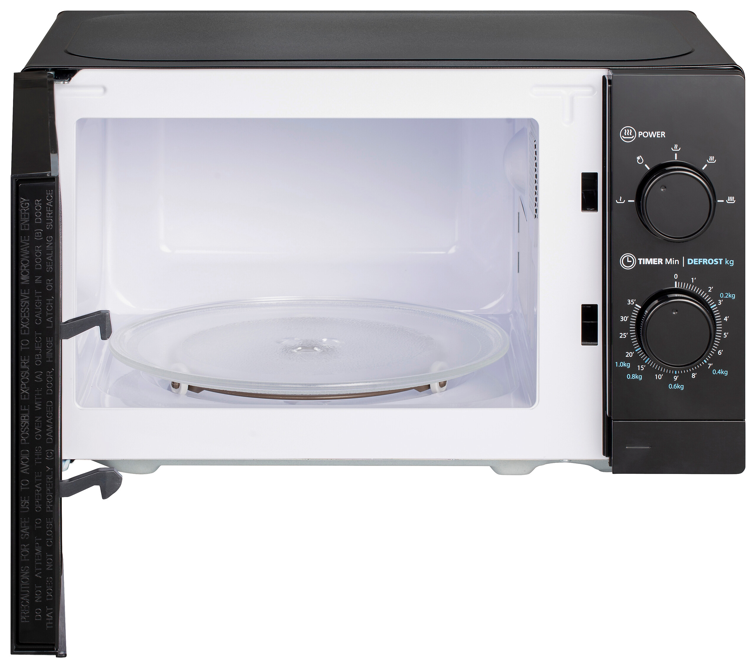 POCOline Mikrowelle MM720C2GX-PM schwarz Metall B/H/T: ca. 44x26x33 cm ca. 20 l