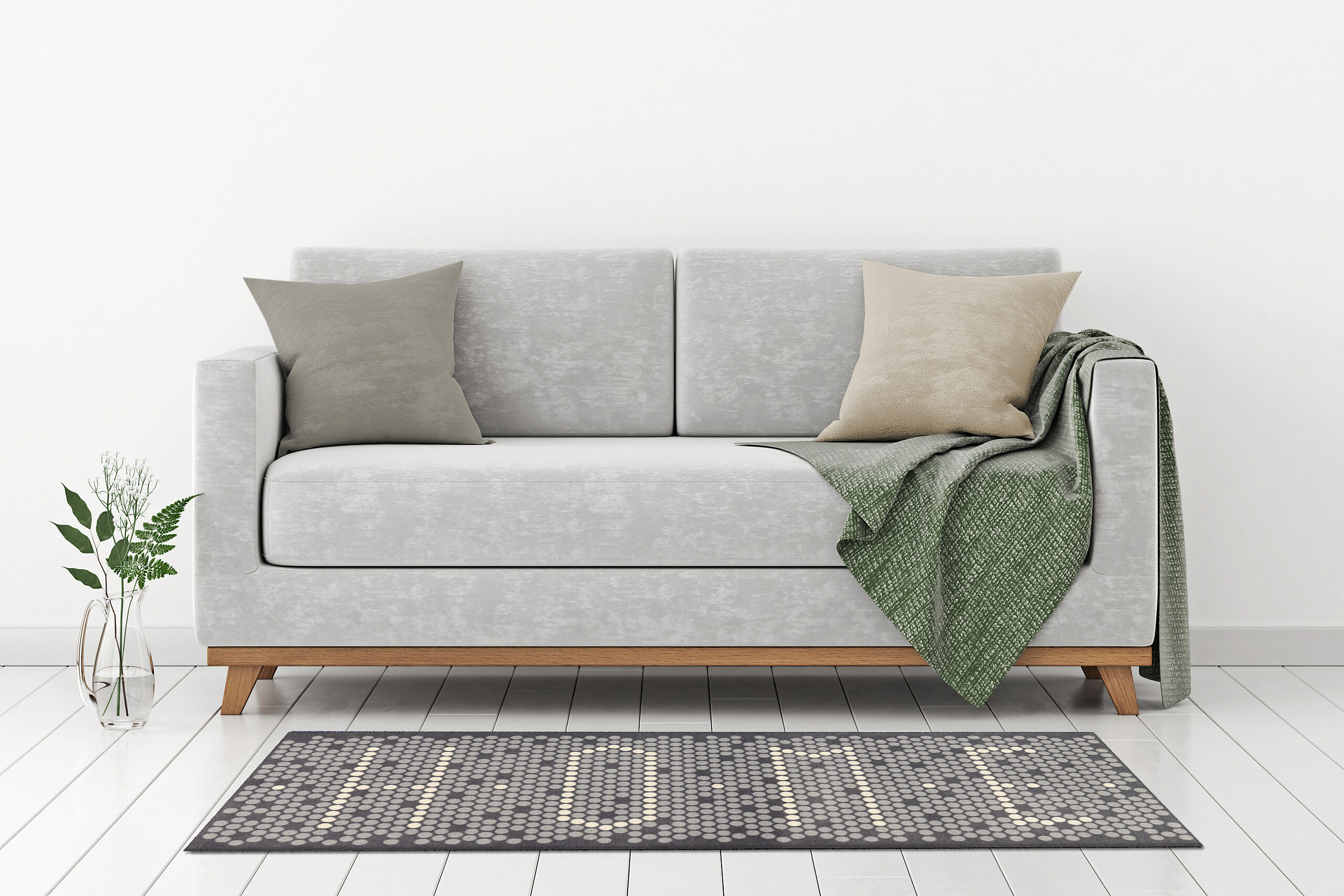 Arte Espina Kurzflorteppich Living Mat 61 grau B/L: ca. 64x168 cm Arte Espina Kurzflorteppich Living Mat 61 grau B/L: ca. 64x168 cm