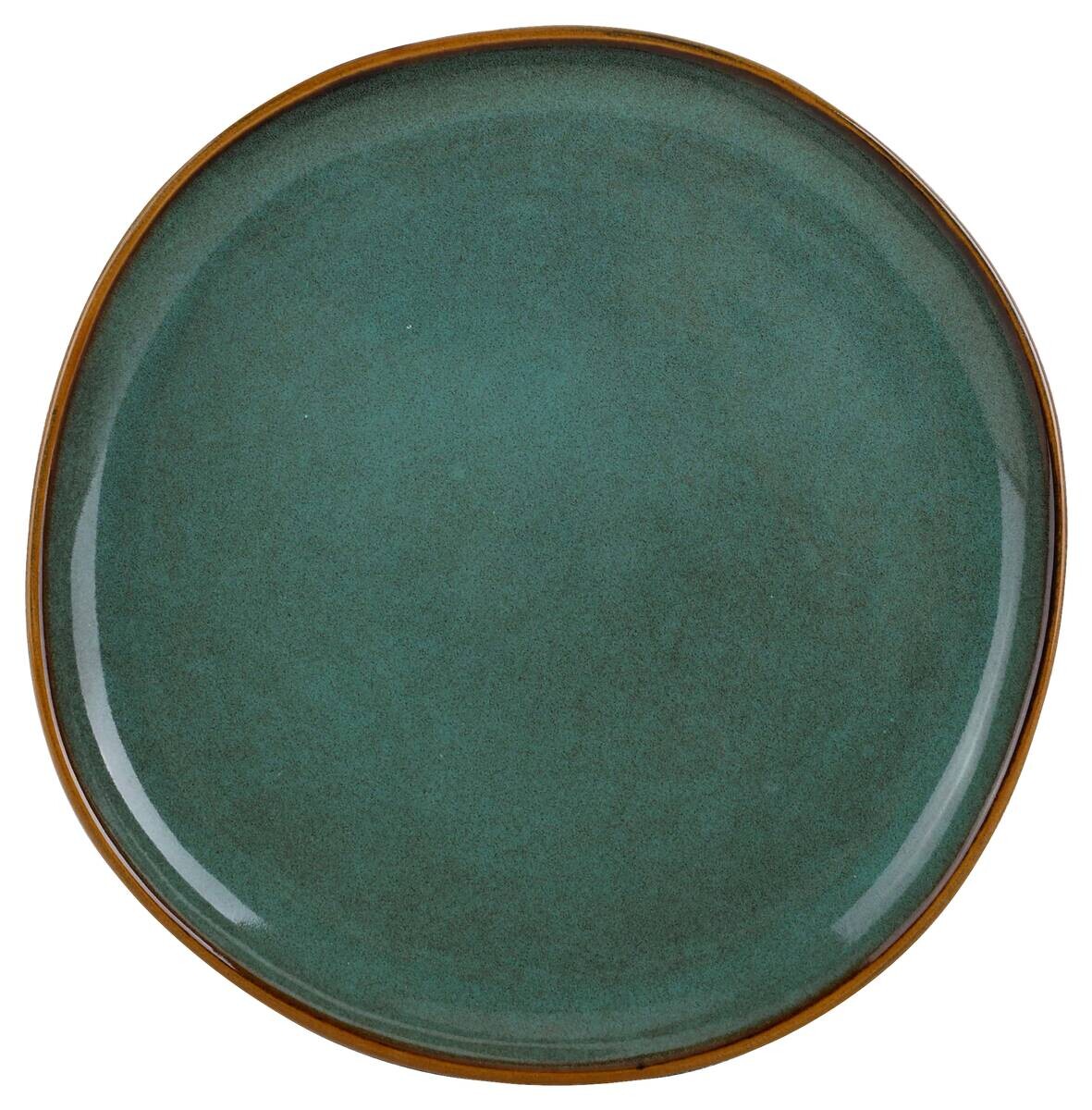 Dessertteller grün Steinzeug D: ca. 20,5 cm