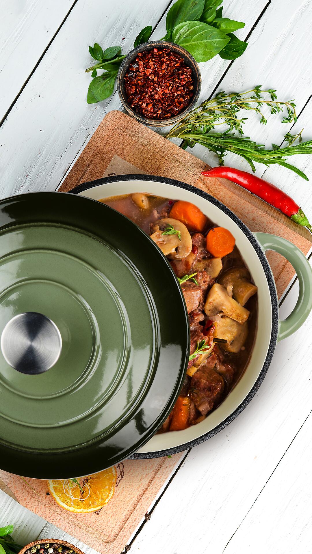 alpina Bräter grün Eisen D: ca. 24 cm