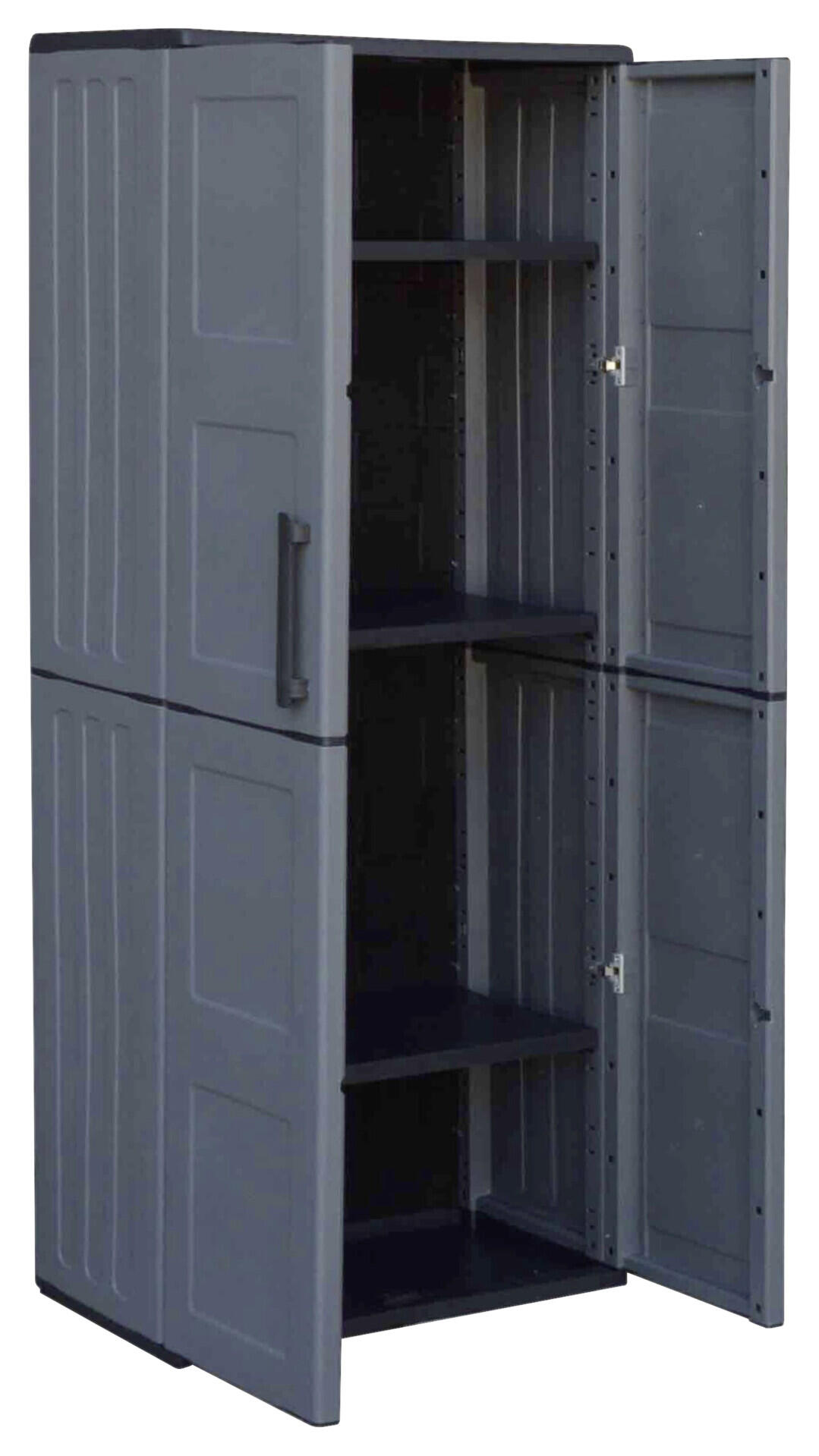 ArtPlast Kunststoffschrank Free hoch grau Kunststoff B/H/T: ca. 68x163x37 cm