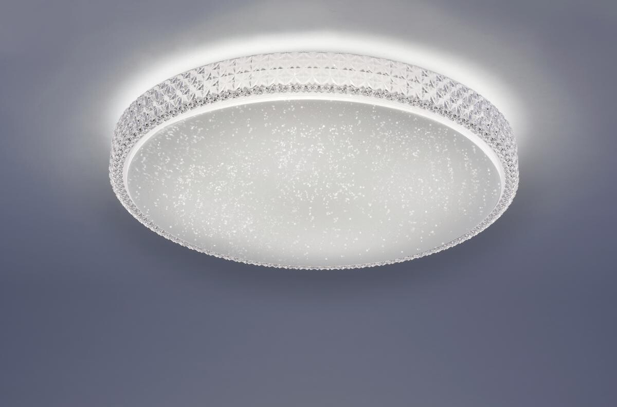 Just Light Deckenleuchte Frida klar Acryl Metall H/D: ca. 11x60 cm