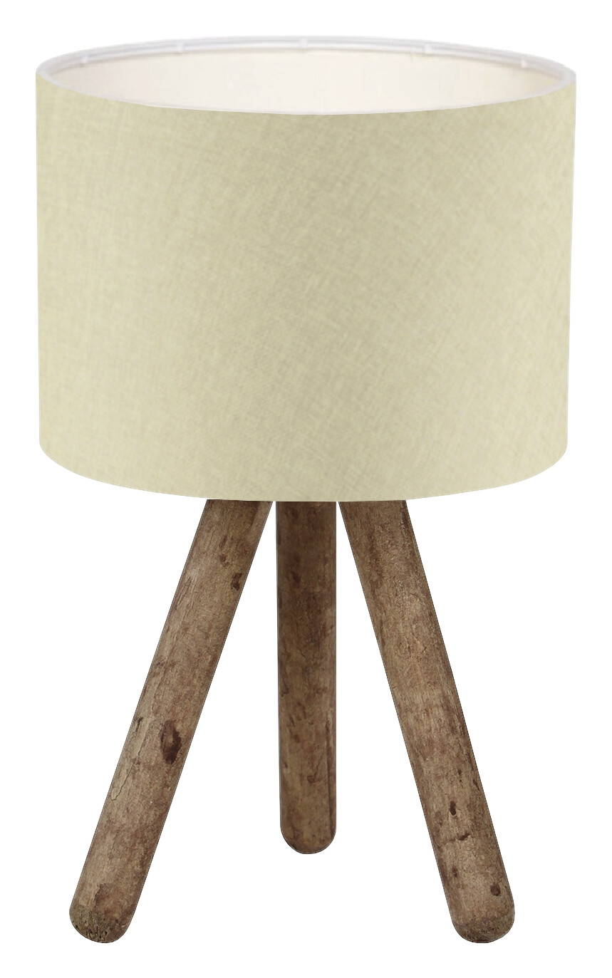 Opviq Tischleuchte AYD-2940 beige Stoff B/H/T/L/D: ca. 19x32x19x19x19 cm E27 1 Brennstellen