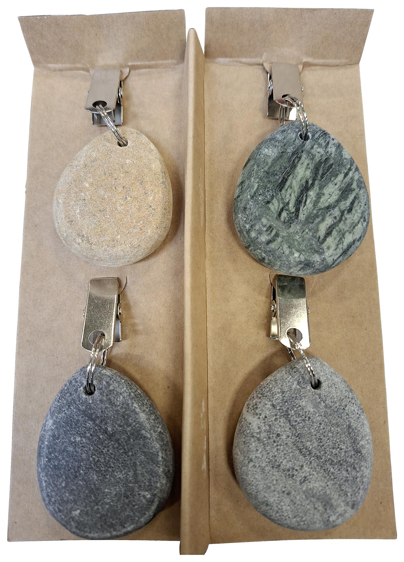 Tischtuchbeschwerer Steine bunt Stein