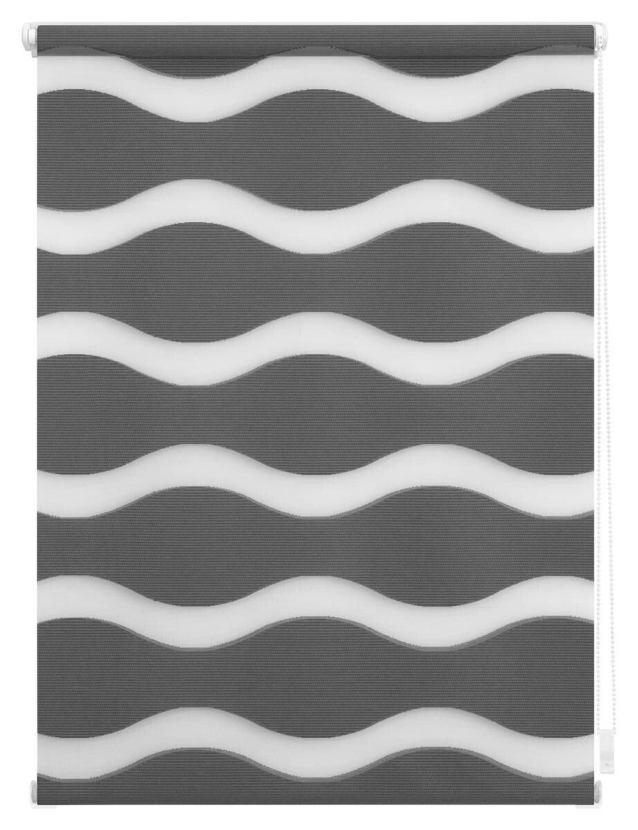 LICHTBLICK Doppelrollo Duo Welle anthrazit B/L: ca. 70x150 cm