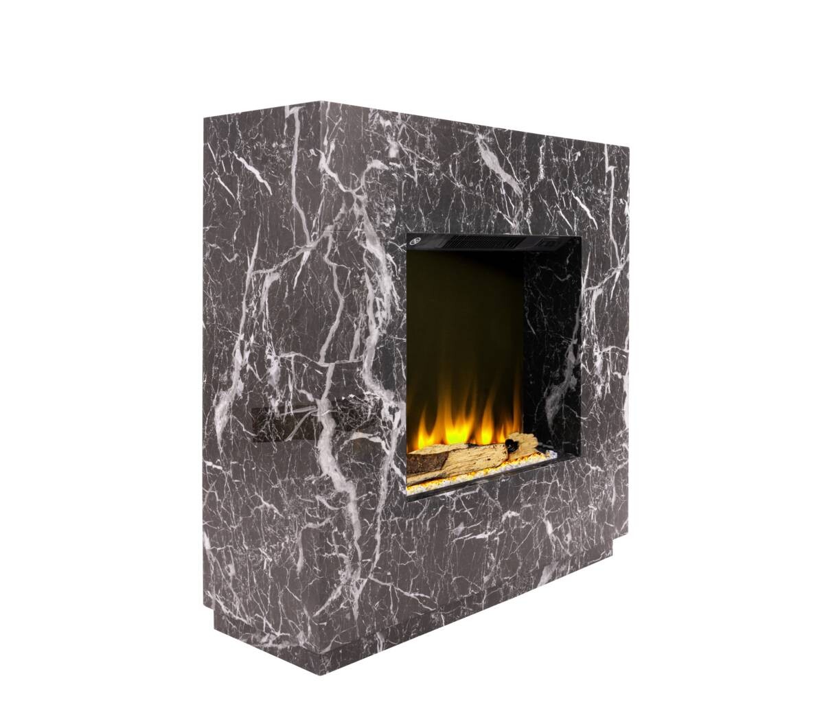 BHP Elektrischer-Kamin Hermelina BG00752-4M schwarz MDF B/H/T: ca. 80x76x26 cm ca. 1500 W