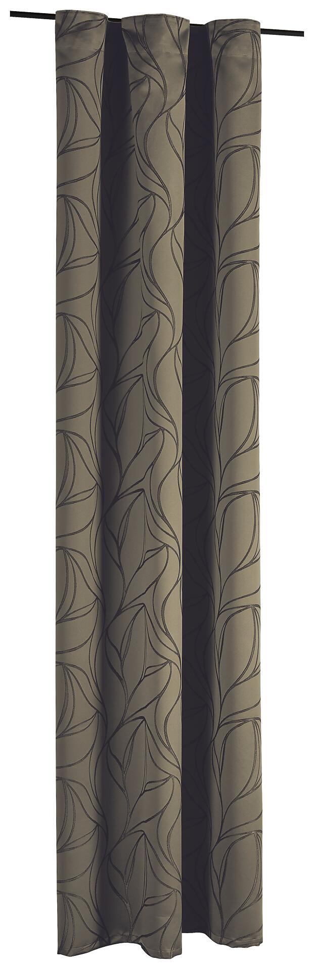 Kombivorhang Monte Carlo taupe B/L: ca. 140x245 cm