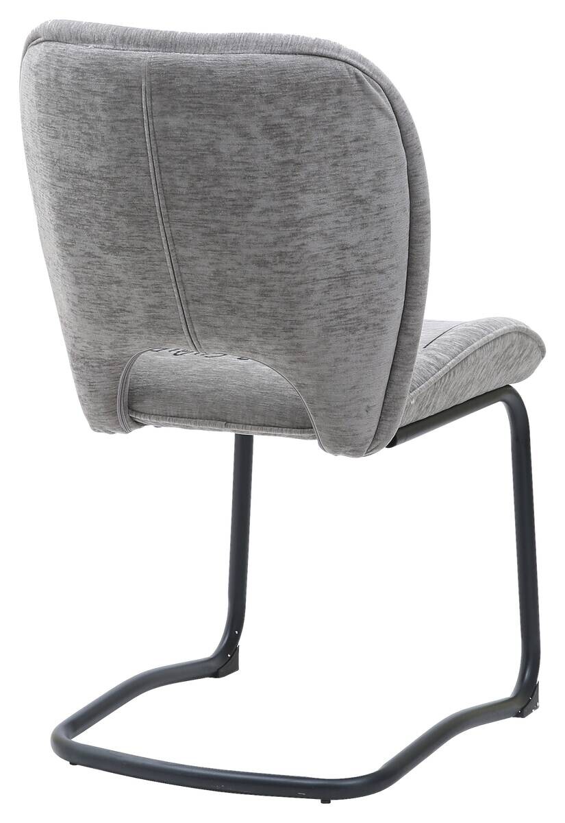 Schwingstuhl Maja grau Microfaser B/H/T: ca. 63x88x52,5 cm