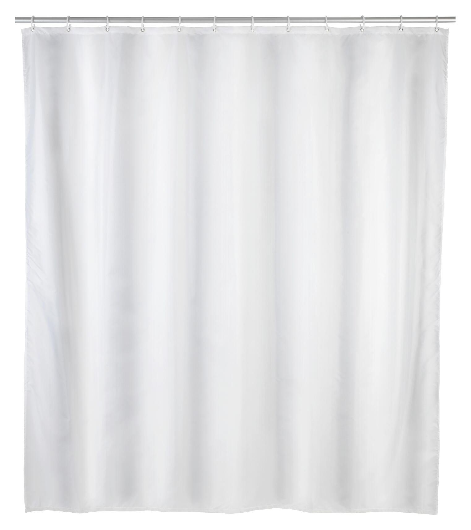 WENKO Duschvorhang weiß Kunststoff B/L: ca. 180x200 cm