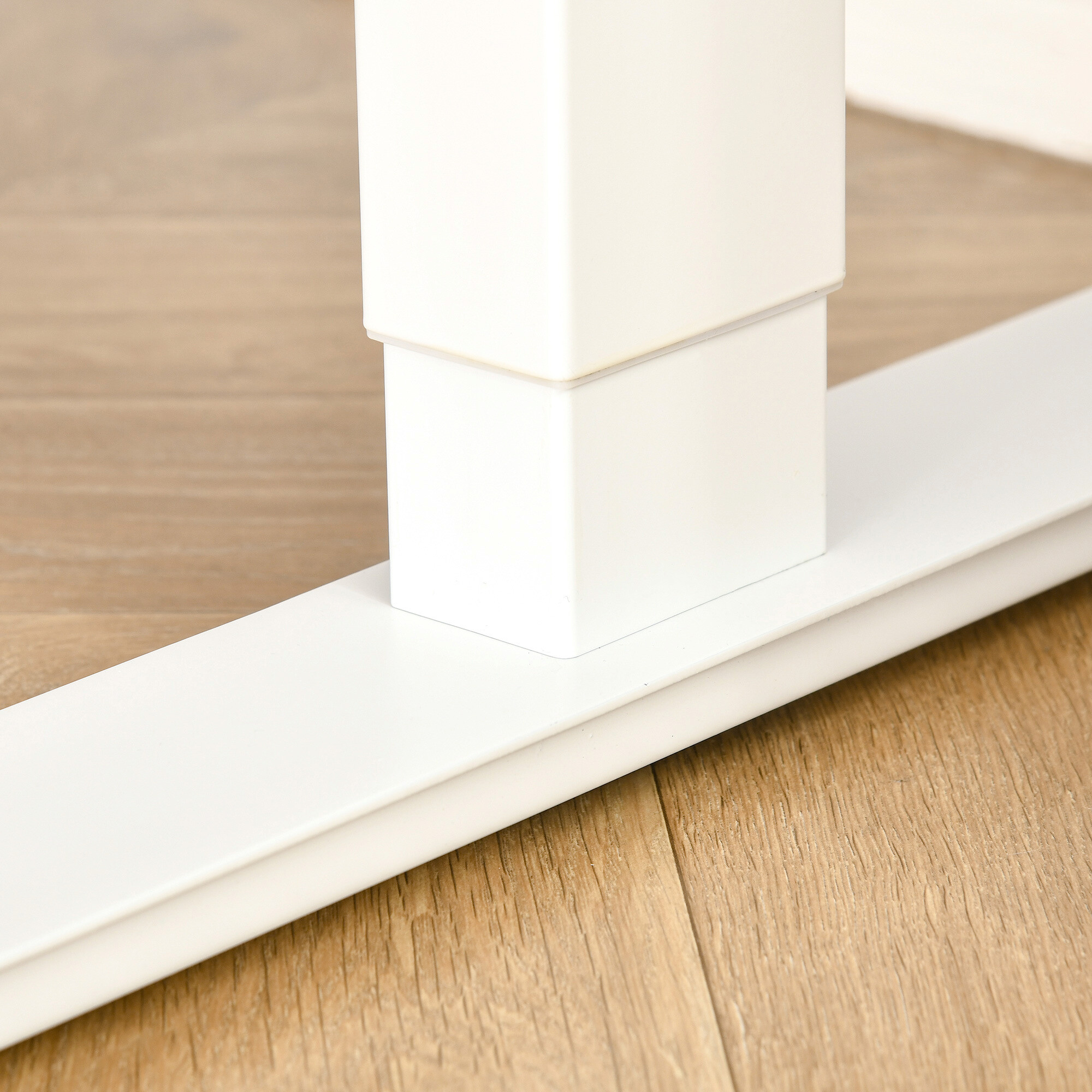 Schreibtisch 920-071V90WT natur Holz Nachbildung weiß B/H/T: ca. 140x116x70 cm