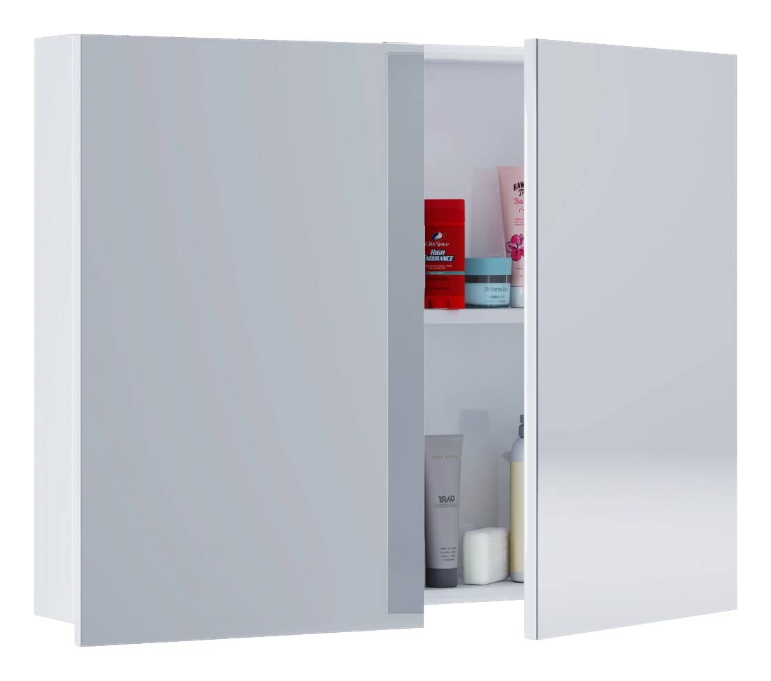 Spiegelschrank Badinos weiß B/H/T: ca. 60x42x12 cm