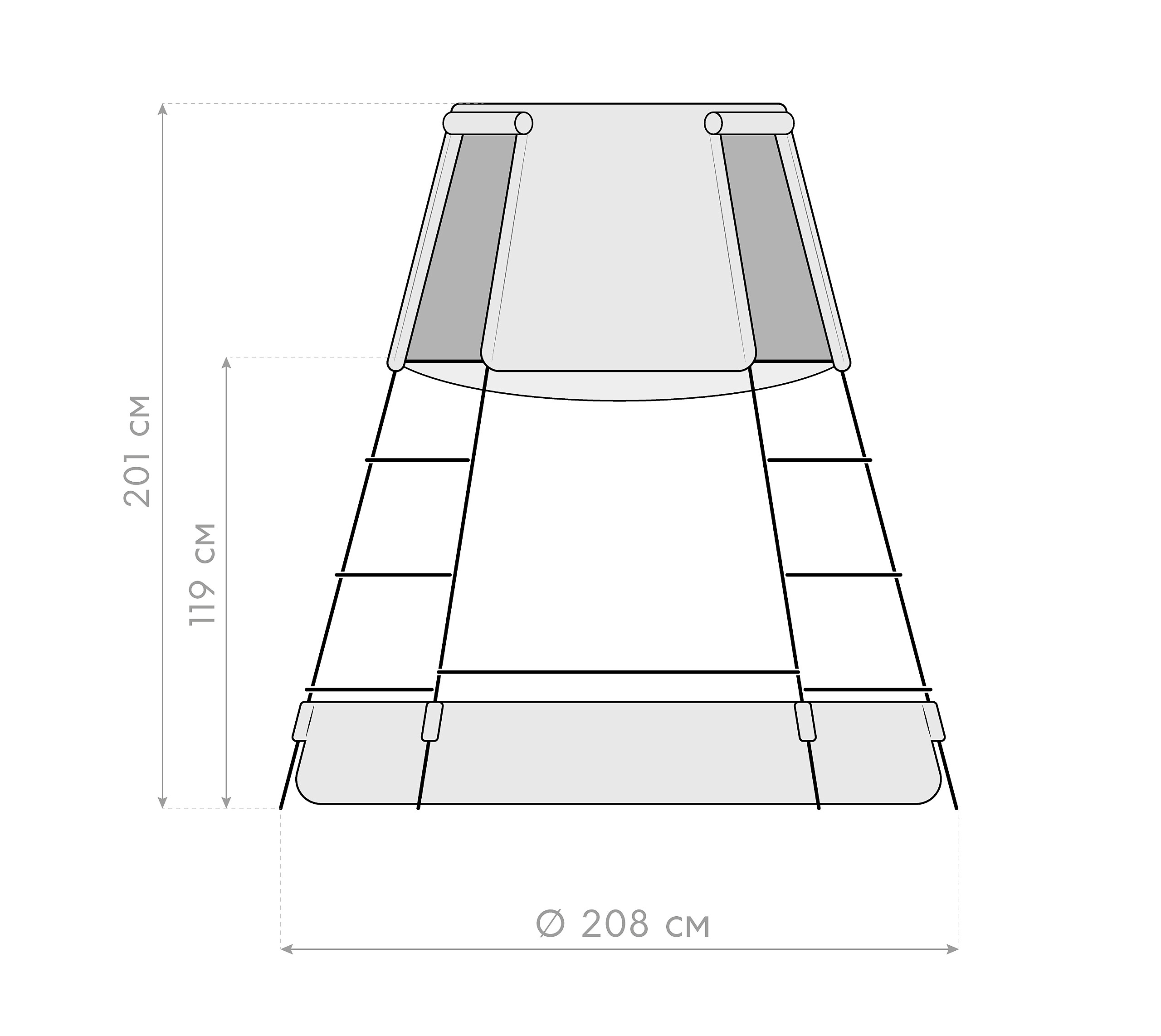 TP Toys Klettergerüst Explorer B/H/L: ca. 208x201x208 cm