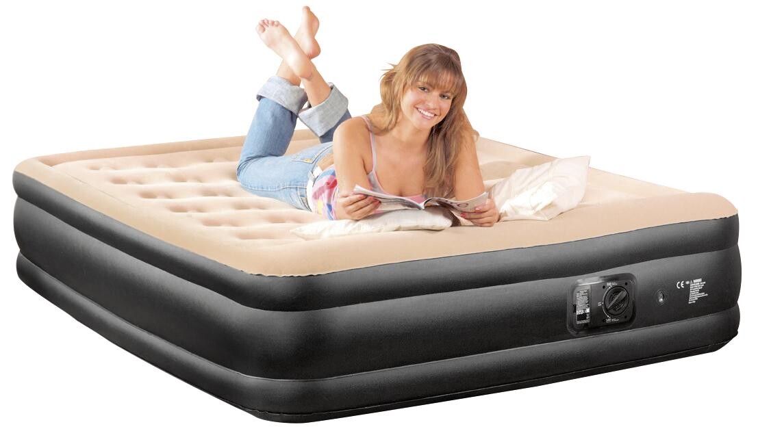 Happy People Luftbett anthrazit B/H/L: ca. 157x47x203 cm