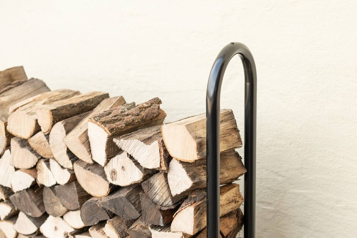 ShelterLogic Kaminholzregal schwarz B/H/L: ca. 244x118x25 cm