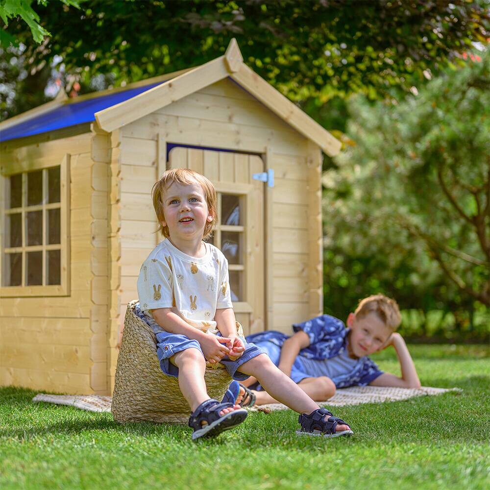 Timbela Kinderspielhaus M570M blau B/H/L: ca. 114x121x111 cm