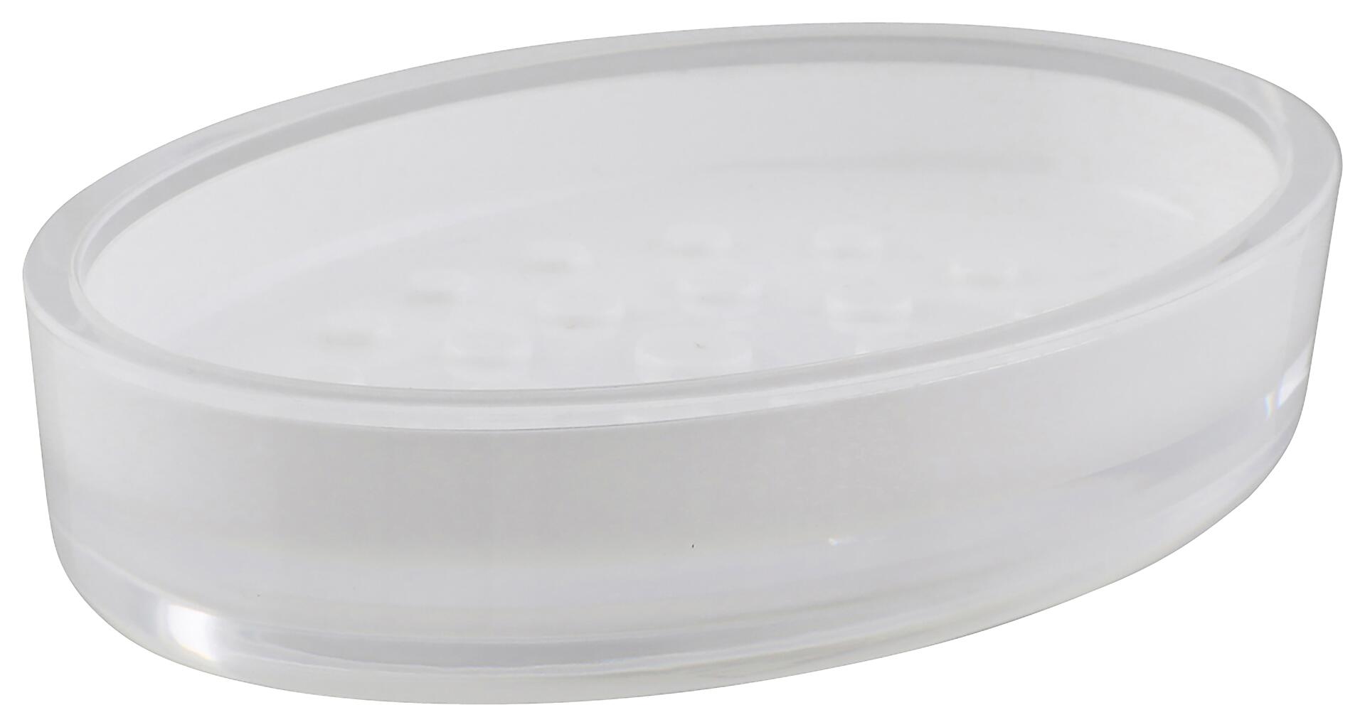 Axentia Seifenschale Graz weiß Kunststoff B/H/L: ca. 2x9,5x13,5 cm