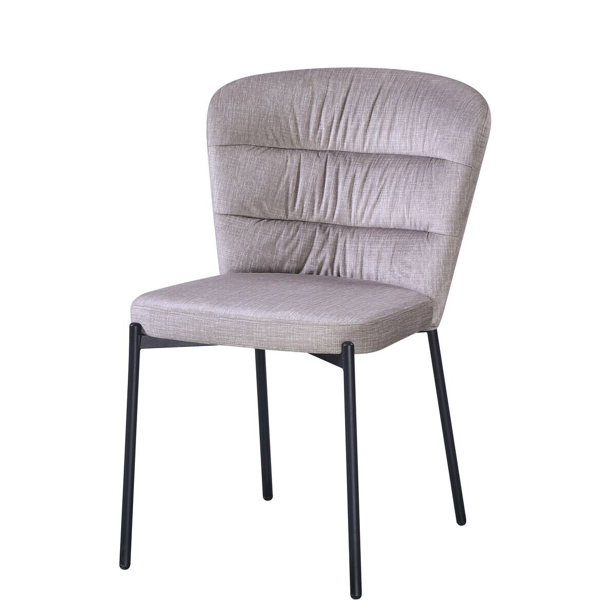 Stuhl Dora beige Velourstoff