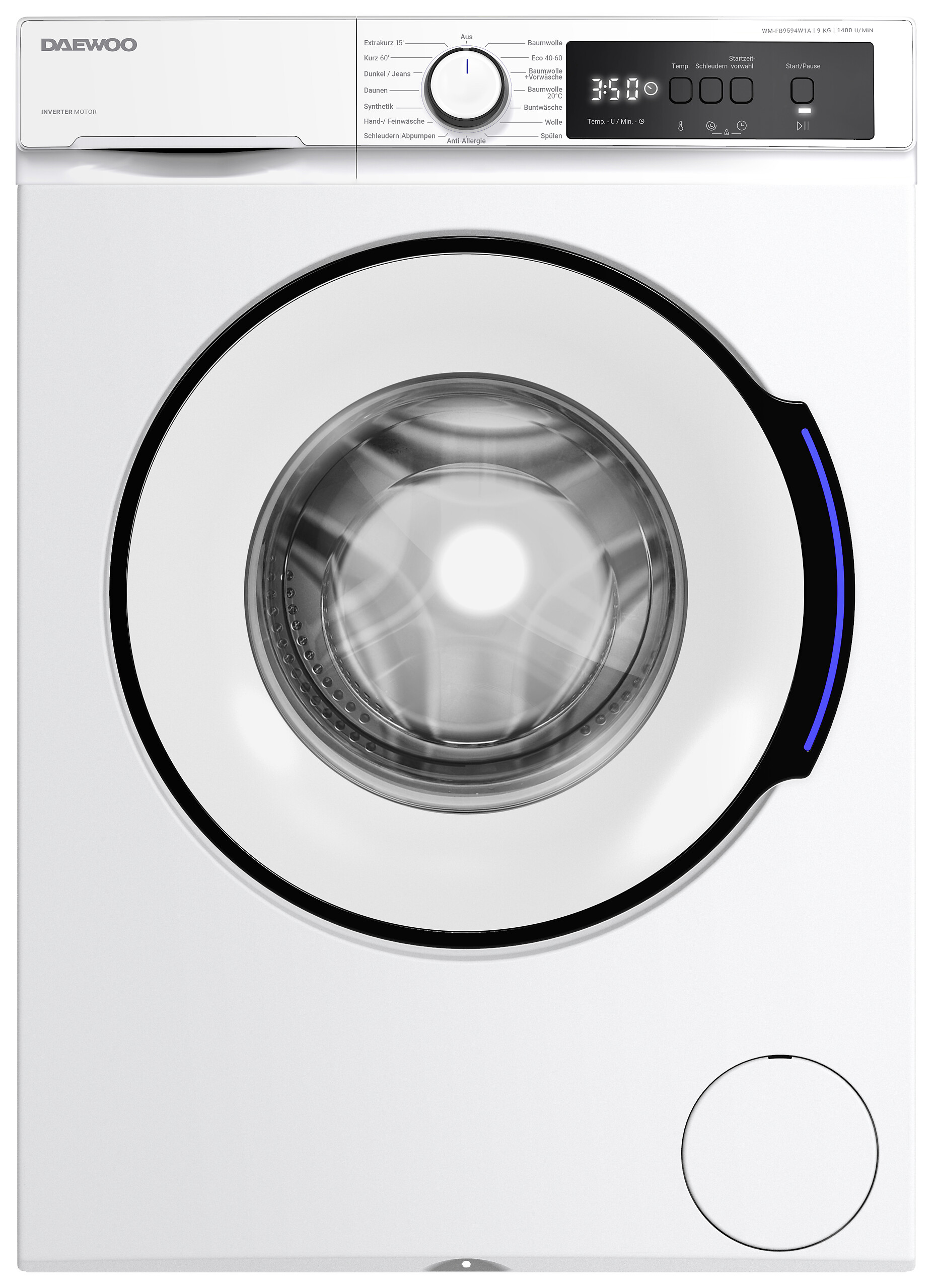 Daewoo Waschmaschine WM-FB9594W1A-DE weiß B/H/T: ca. 59,7x84,5x58,2 cm