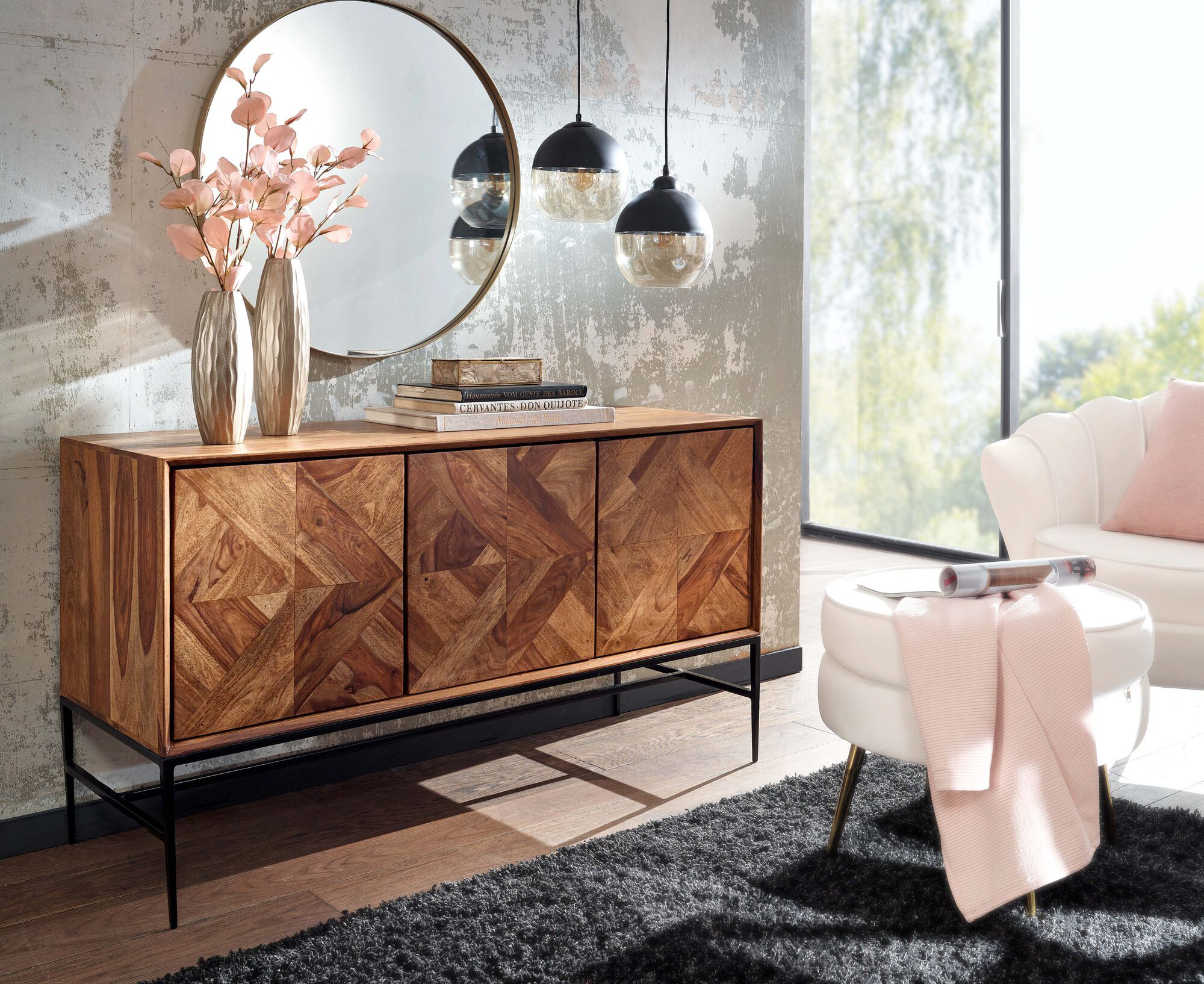 Sideboard rosenholz Nachbildung B/H/T: ca. 123x70x45 cm