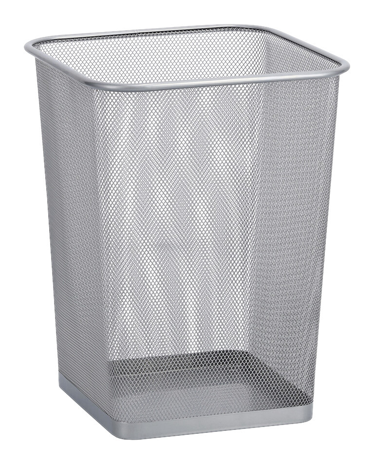 Zeller Papierkorb silber B/H/L: ca. 26,8x35x26,8 cm