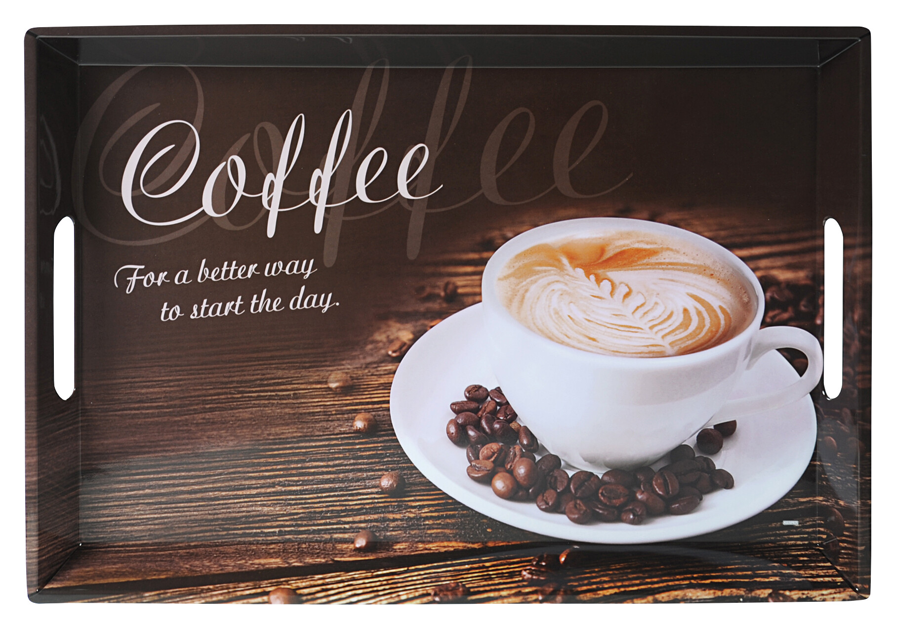 Kesper Tablett braun Melamin B/H/L: ca. 35x4,5x50 cm