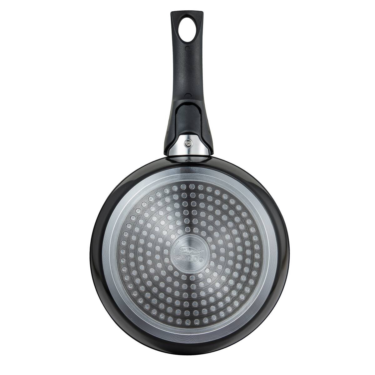 SAN IGNACIO Pfannenset Click & cook schwarz Aluminium 3 tlg.