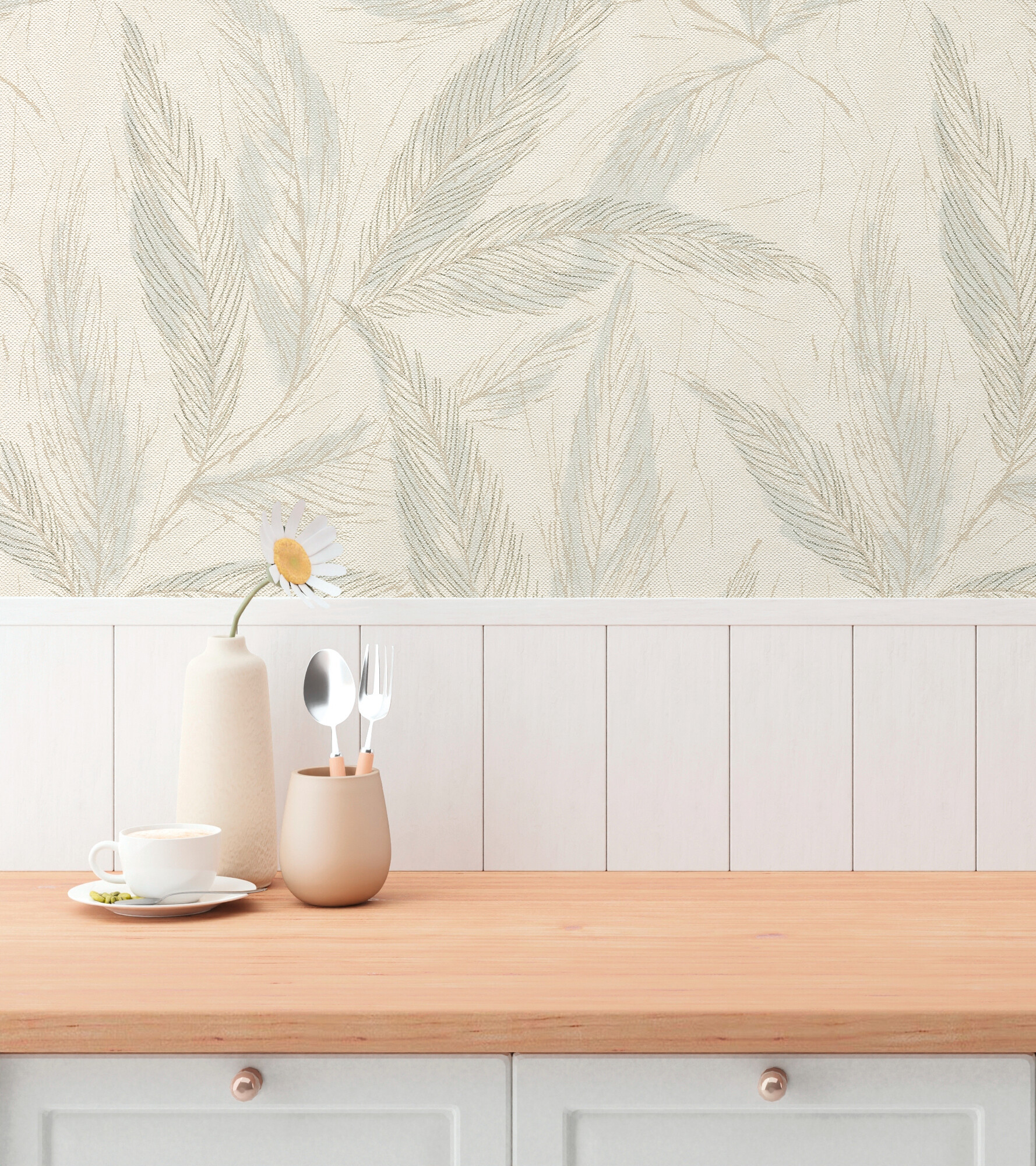 A.S.Creation Vliestapete grau creme weiß B/H/D: ca. 53x1005x9,3 cm