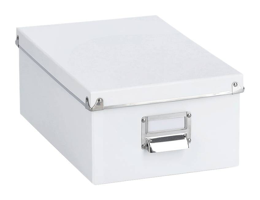 Zeller Aufbewahrungsboxen-Set weiß Metall
