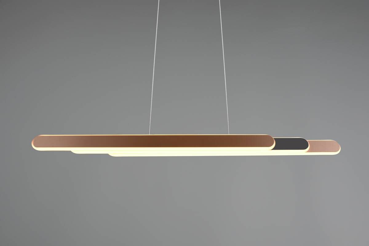 Reality LED-Pendelleuchte kaffee Metall