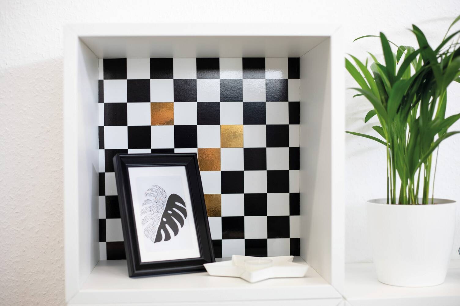 d-c-fix Dekofolie Monza schwarz weiß B/L: ca. 45x200 cm