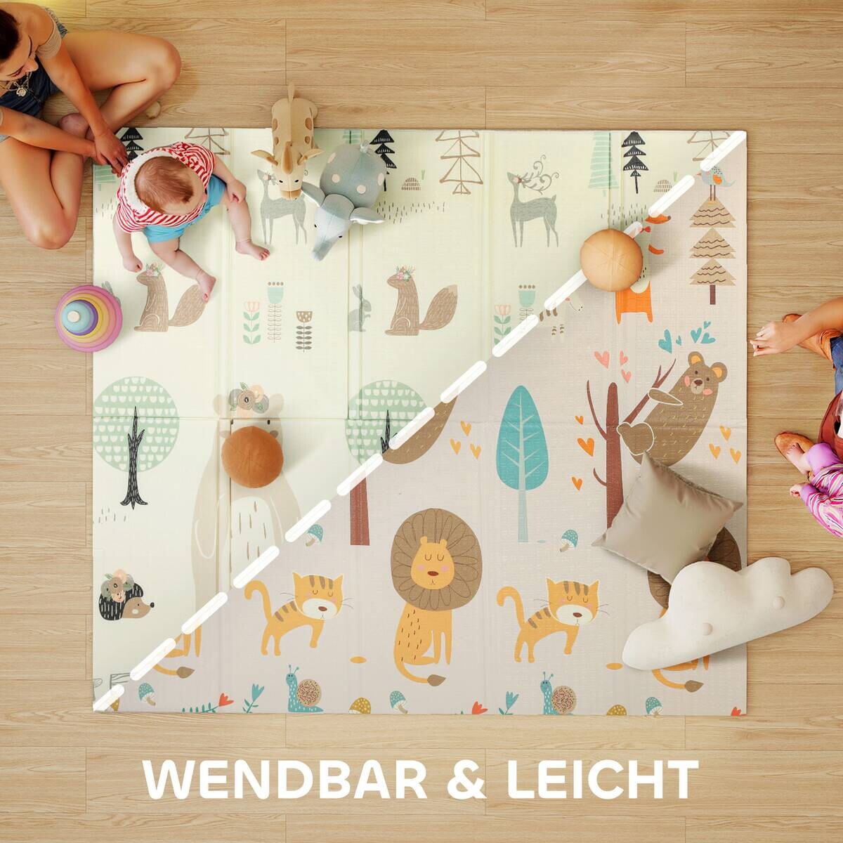 AIYAPLAY Spielmatte B/H/L: ca. 176x1,5x196 cm