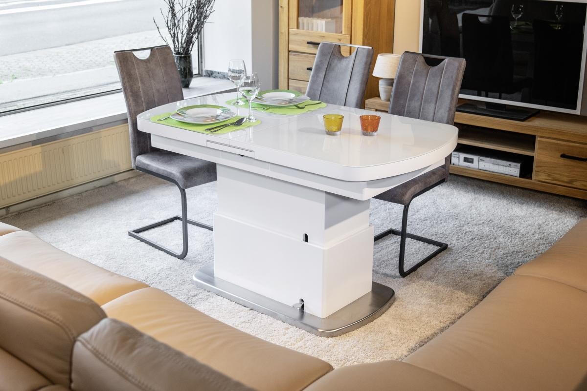 Couchtisch Levi weiß MDF B/H/T: ca. 135x50x75 cm