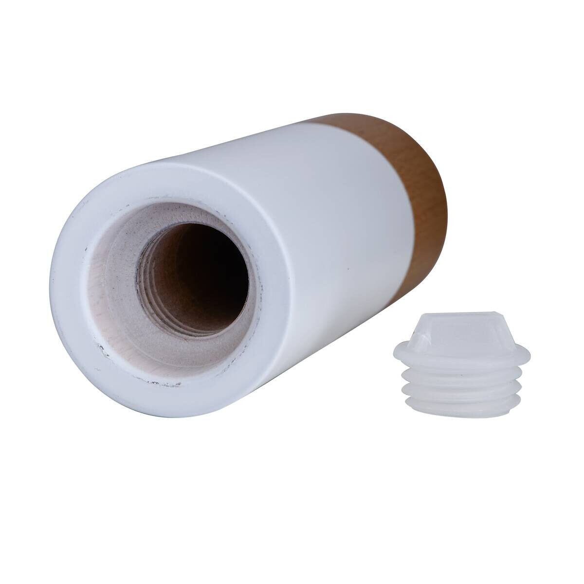 BERGNER Salz-/Pfefferstreuer NATURALLY weiß Holz B/H/L: ca. 5,5x16x10,5 cm