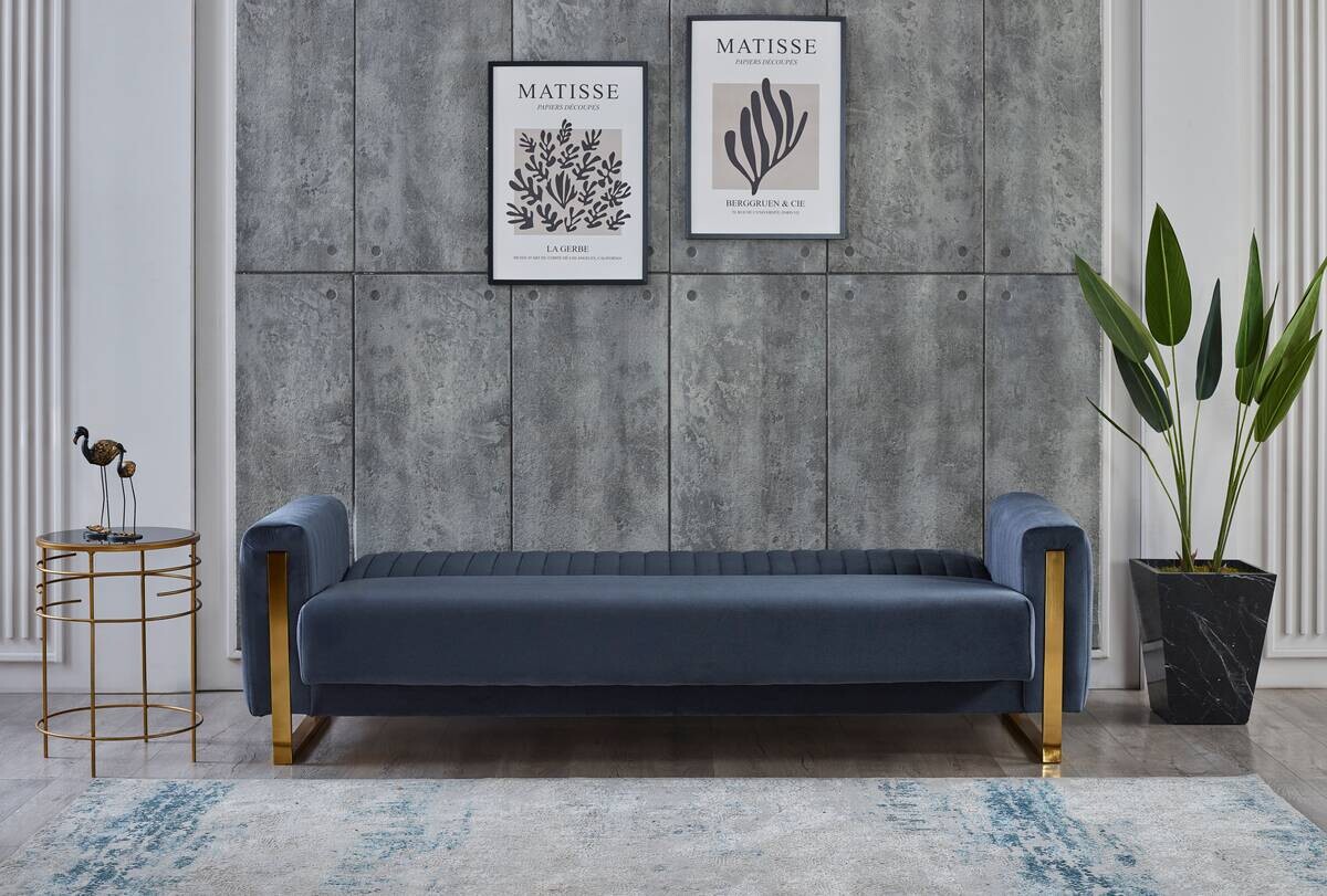 Sofa anthrazit Microfaser B/H/T: ca. 237x86x87 cm