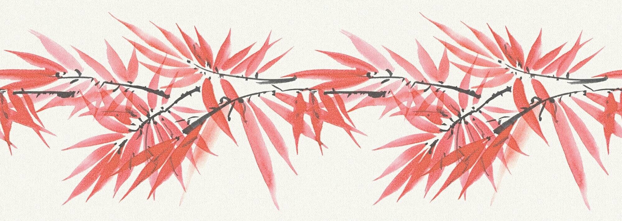 A.S.Creation Bordüre weiß rot schwarz B/H/D: ca. 17x500x6,8 cm