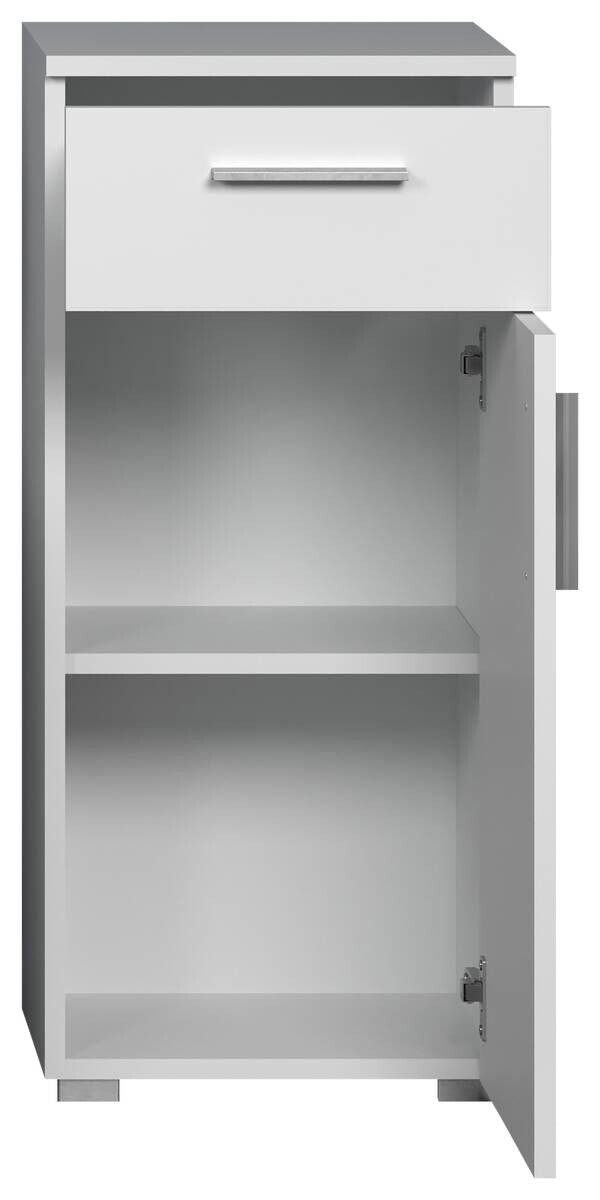 Stauraumelement Wons weiß Hochglanz weiß matt B/H/T: ca. 37x83x31 cm