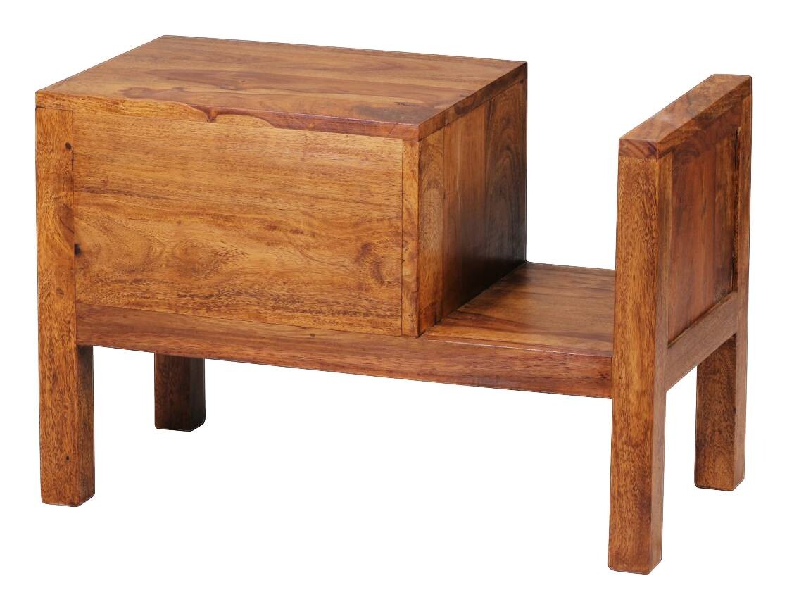 Nachtkonsole braun B/H/T: ca. 30x40x60 cm