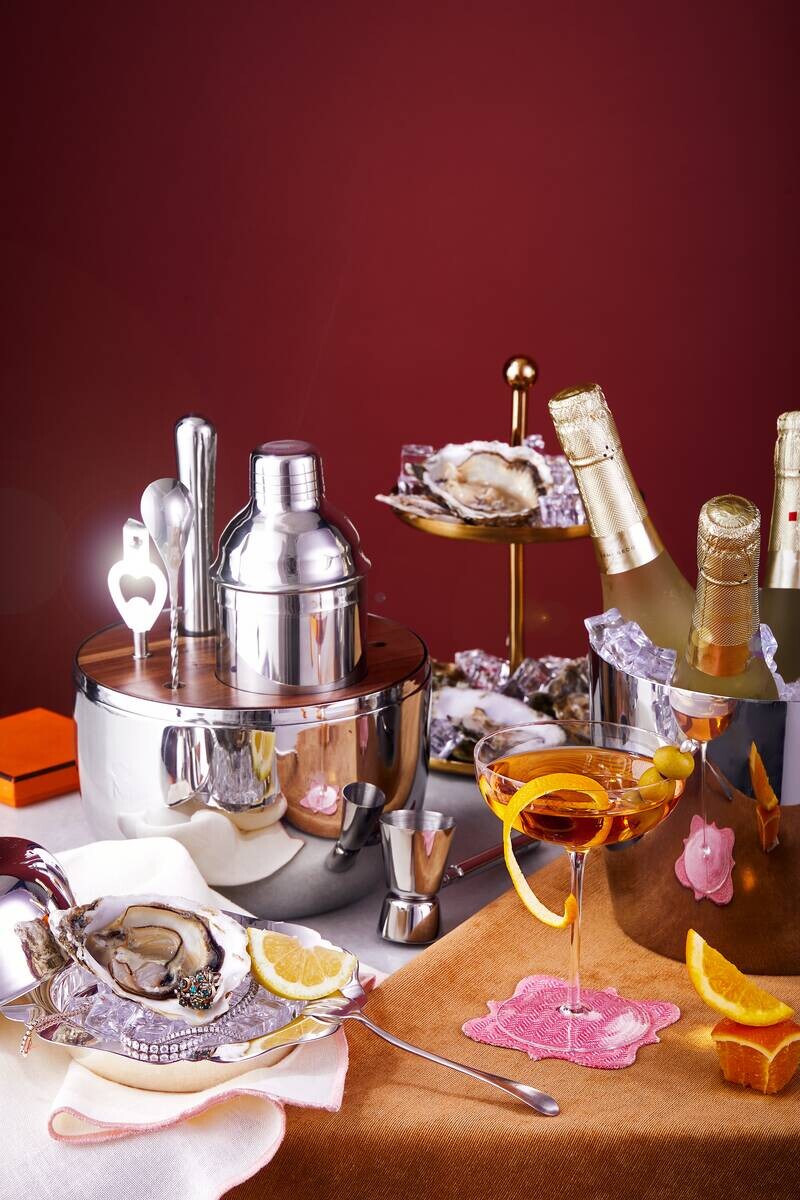 MASTERPRO Cocktail-Set THE DROP silber Edelstahl