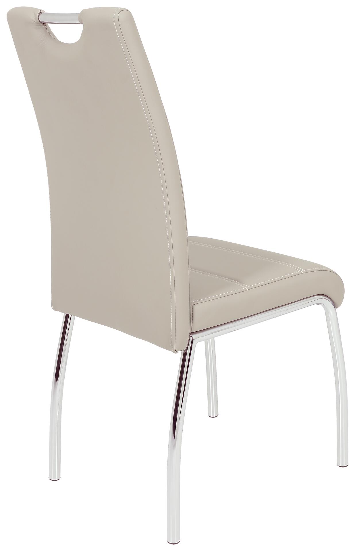 Stuhl Susi 2er Set Cappuccino Kunstleder B/H/T: ca. 44x98x61 cm