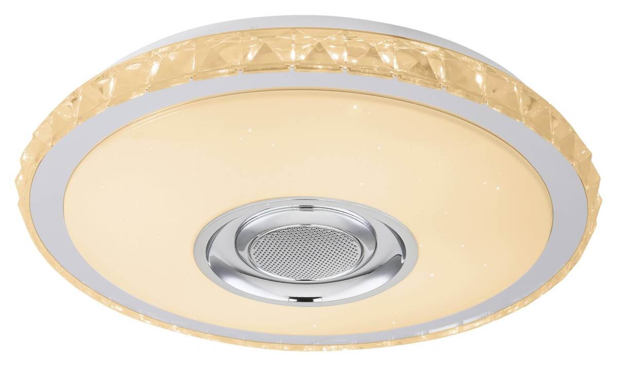 POCOline Deckenleuchte Sonido weiß Chrom Kunststoff Metall H/D: ca. 8x41 cm