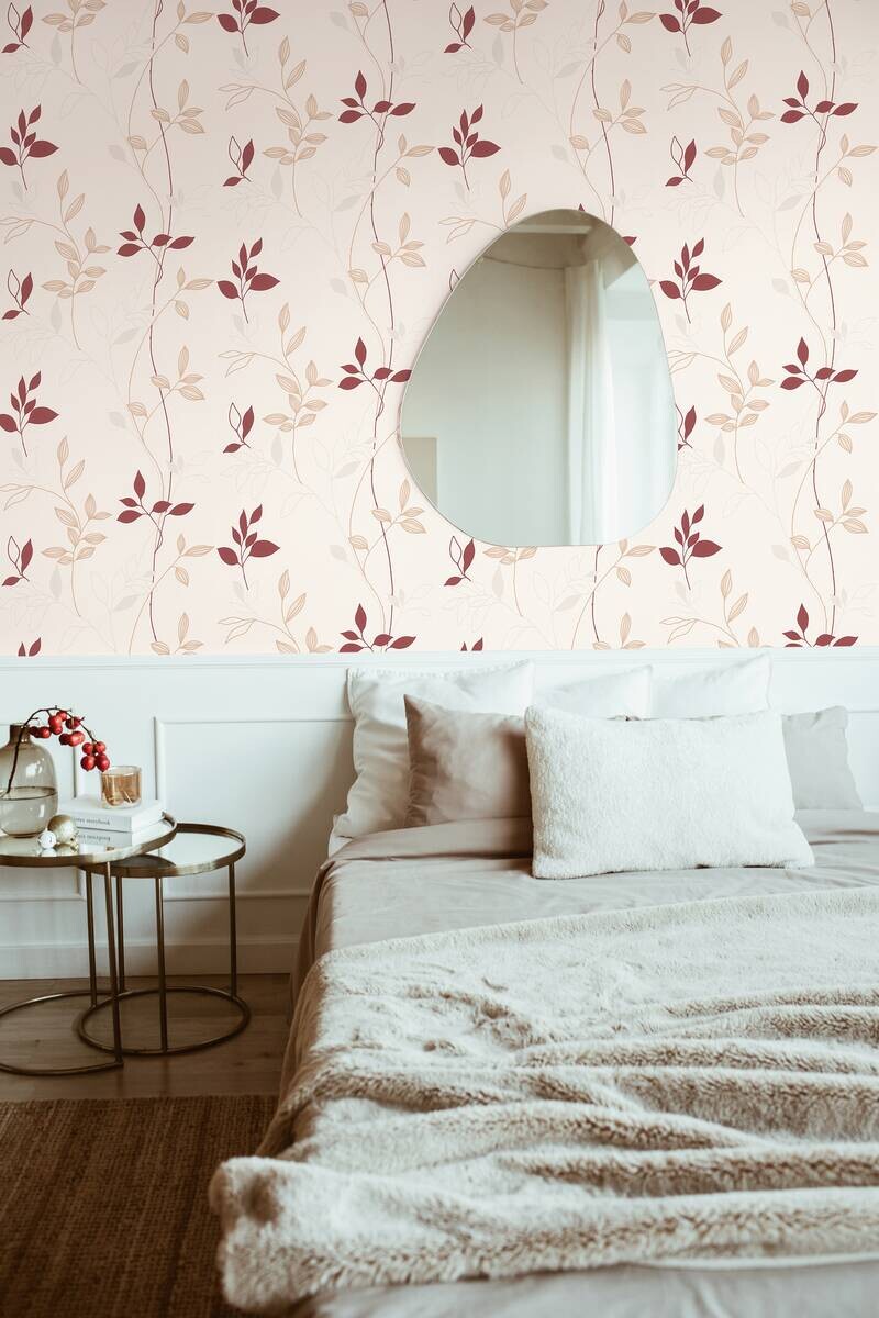 A.S.Creation Vliestapete rot beige B/H/D: ca. 53x1005x9,6 cm