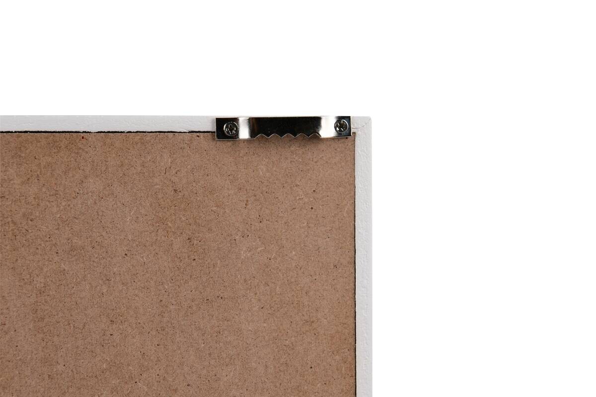 Schlüsselkasten Saskia grau weiß MDF B/H/T: ca. 20x30x3 cm